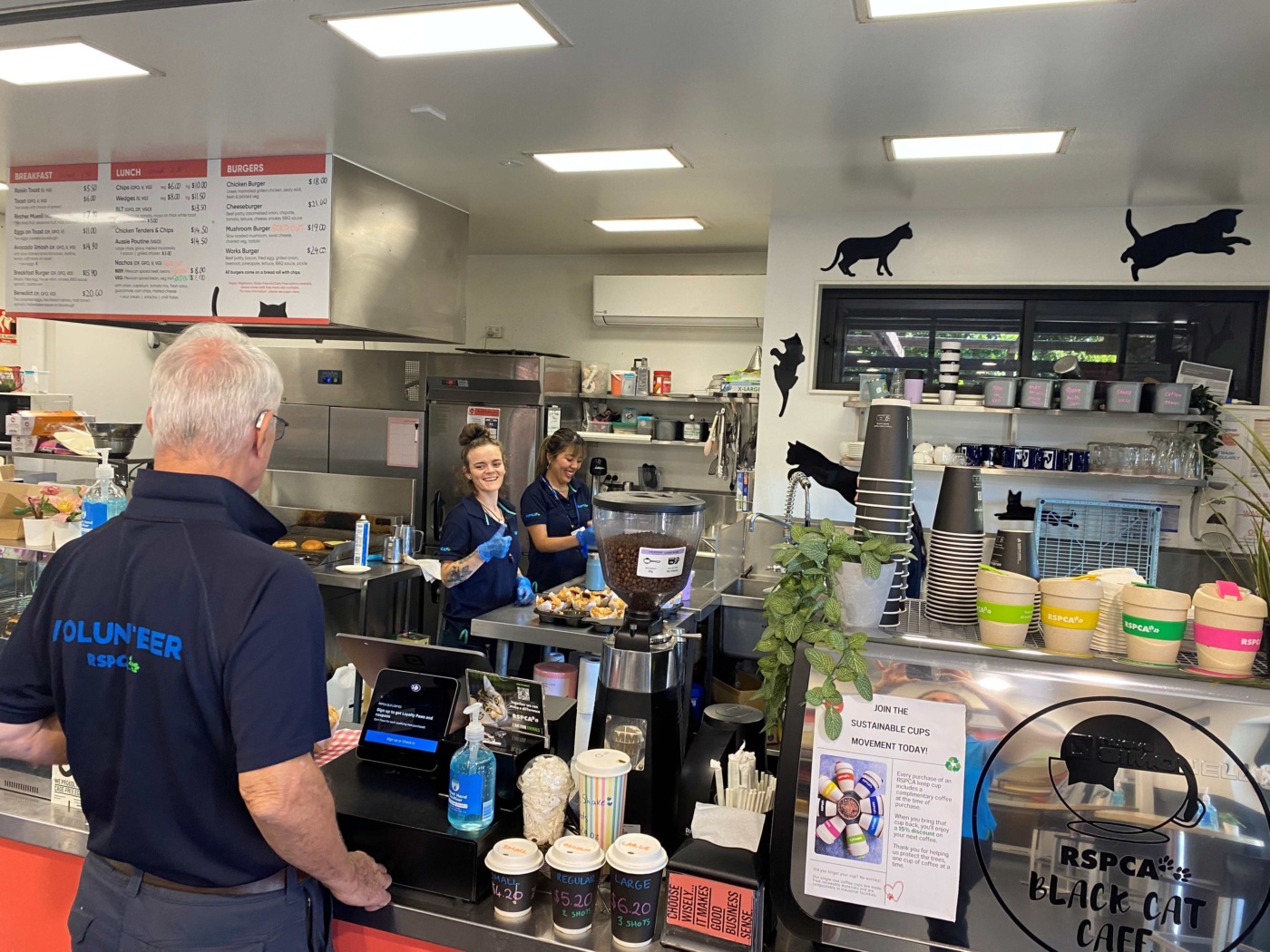 RSPCA Black Cat Cafe team resized