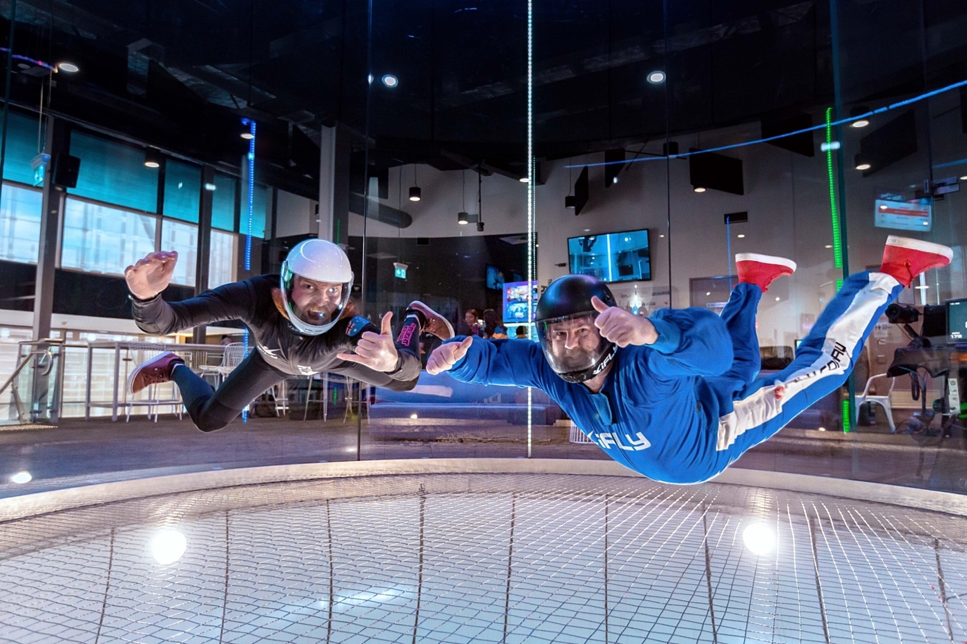 Greg Pinson flying with instructor