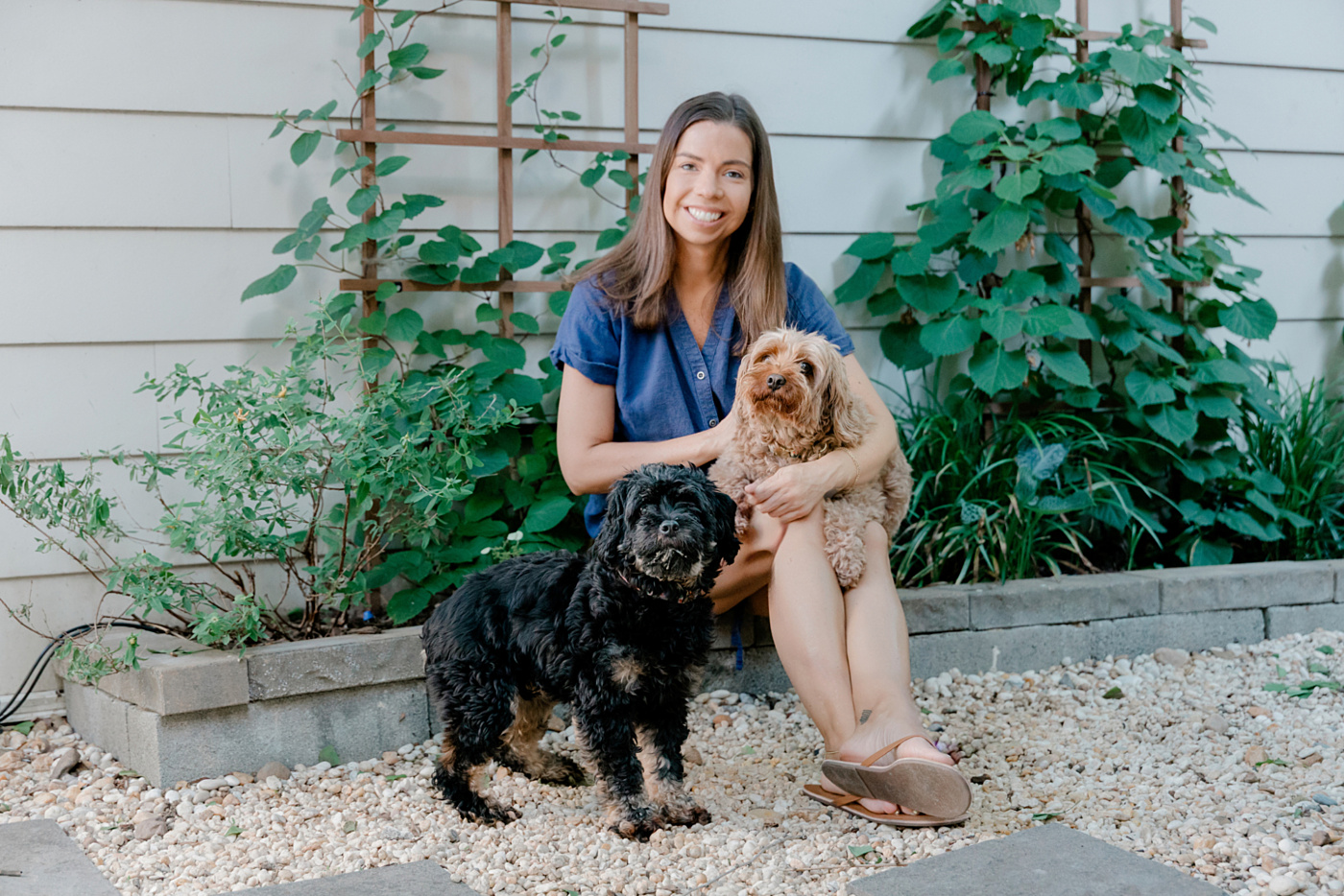 Abbe marriott with dogs Photo by Derrick Creative