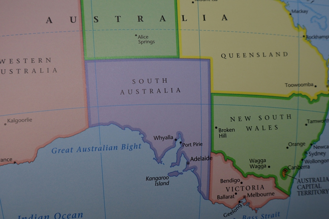Shutterstock aust states map