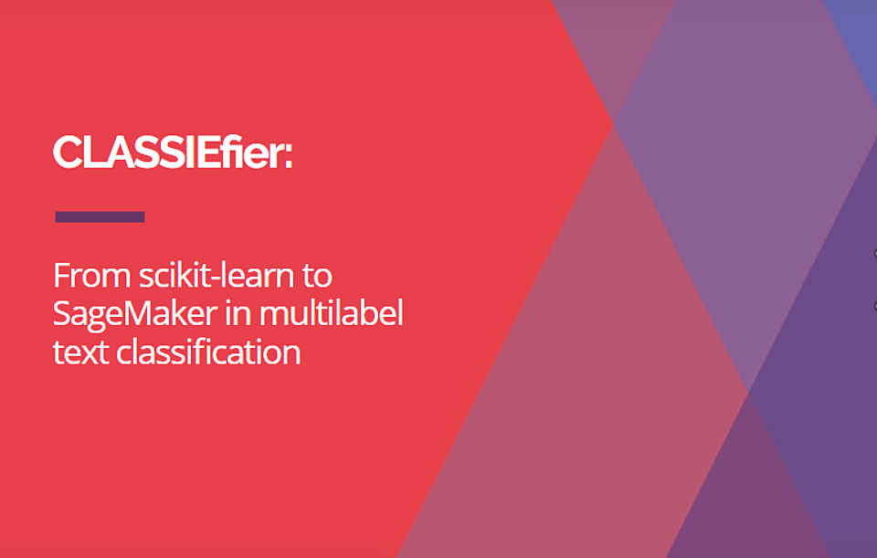 CLASSIEfier: From scikit-learn to SageMaker in multilabel text classification