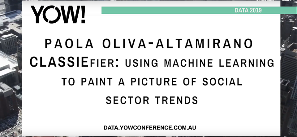 Using machine learning to paint a picture of social sector trends