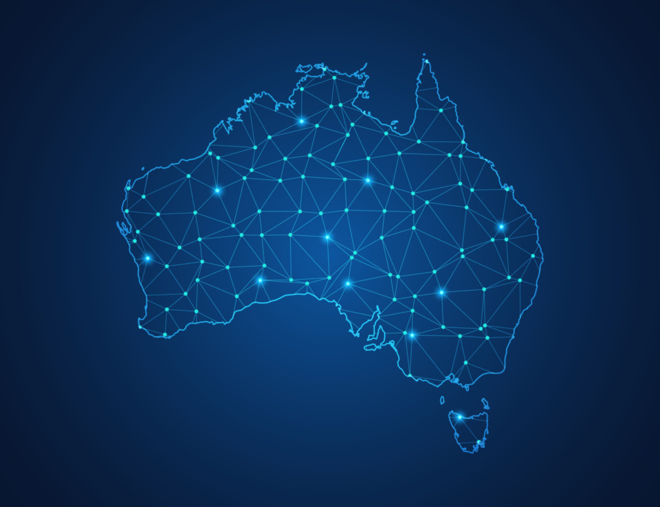 Australia Tech Map shutterstock 1680068686