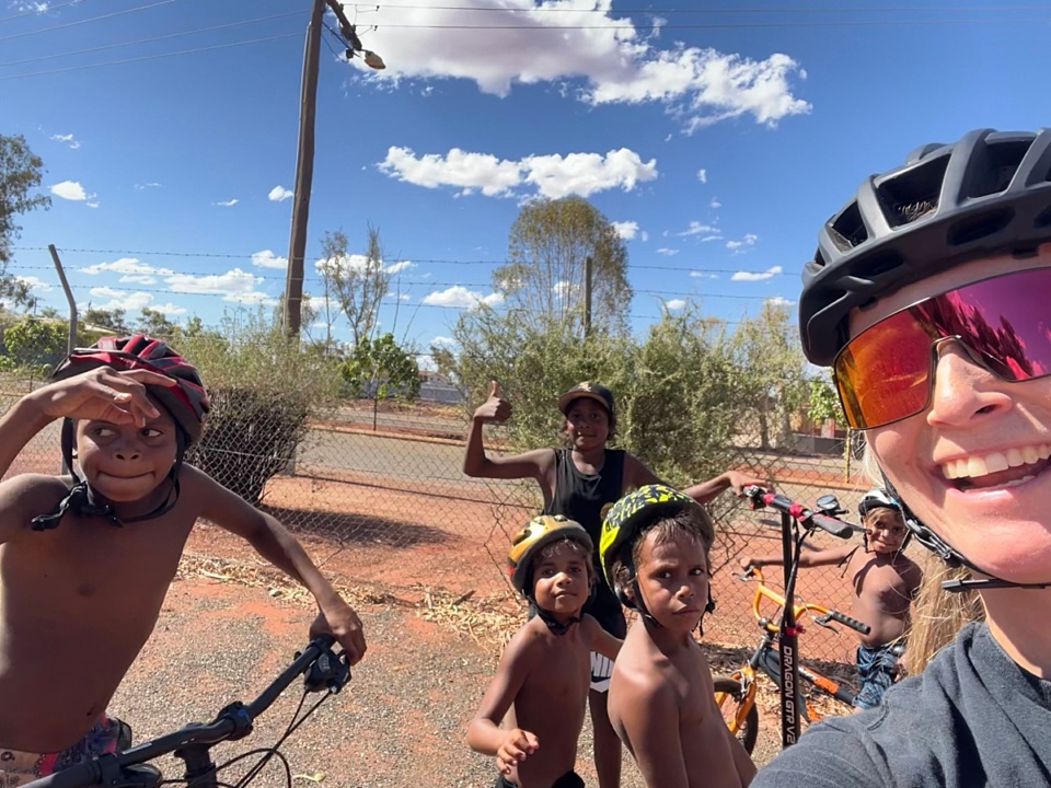 Sabine is pedalling hard for a better community in WA’s outback