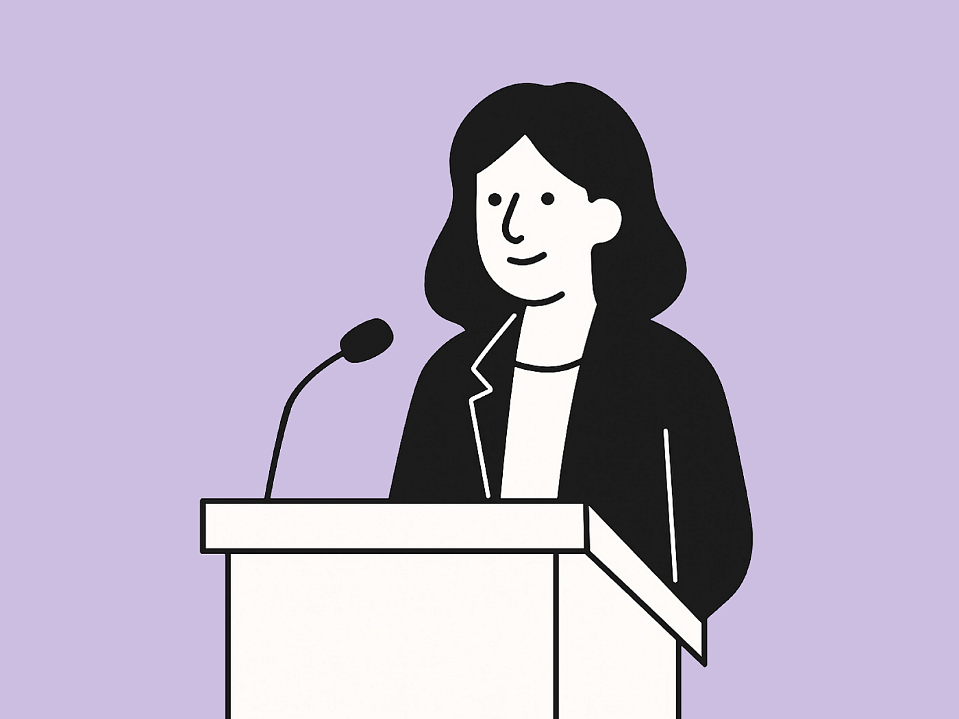 Woman public speaking