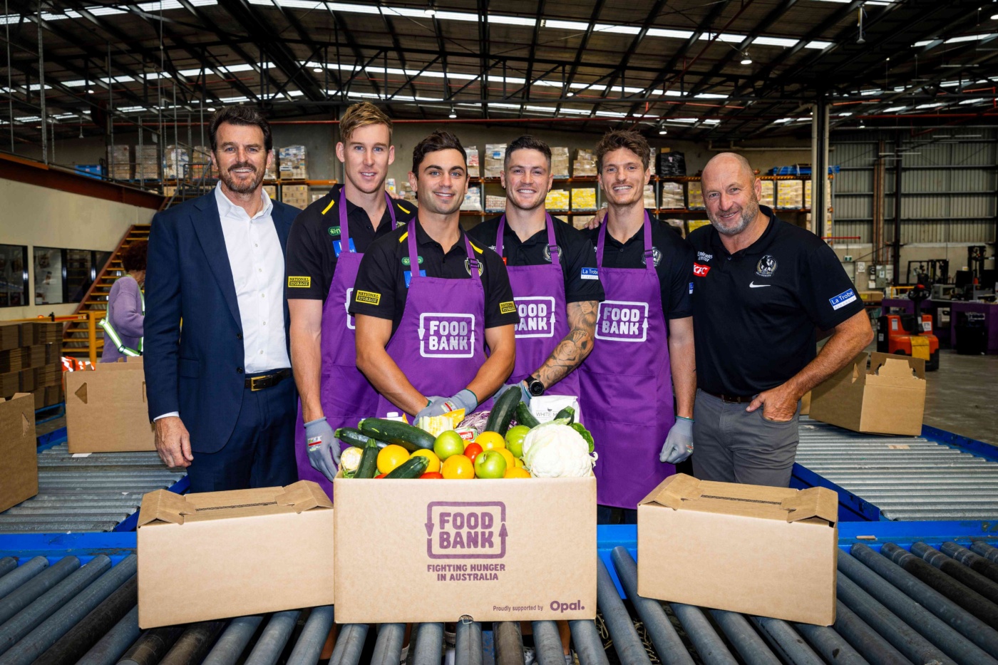 Charity Shield launch Brendon Gale Tim Taranto Tom Lynch Craig Kelly