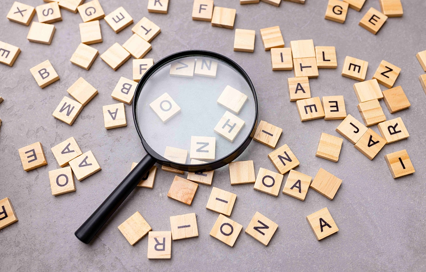 Magnifying glass scrutiny accountability