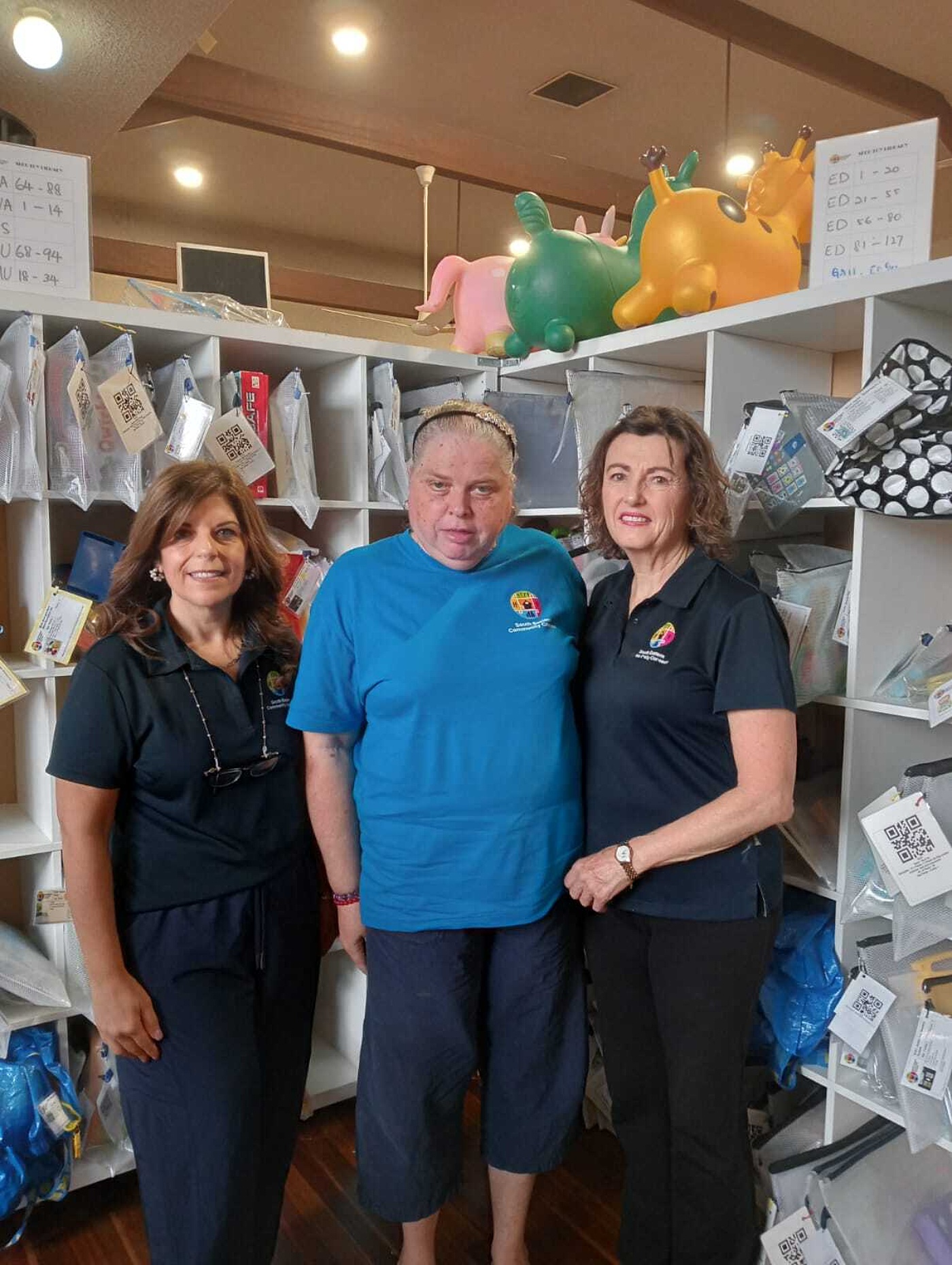 SECC Toy Library Superstar Team Germaine Donna volunteer and Catherine 1