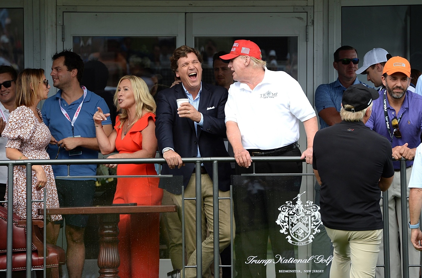 Tucker Carlson with Donald Trump