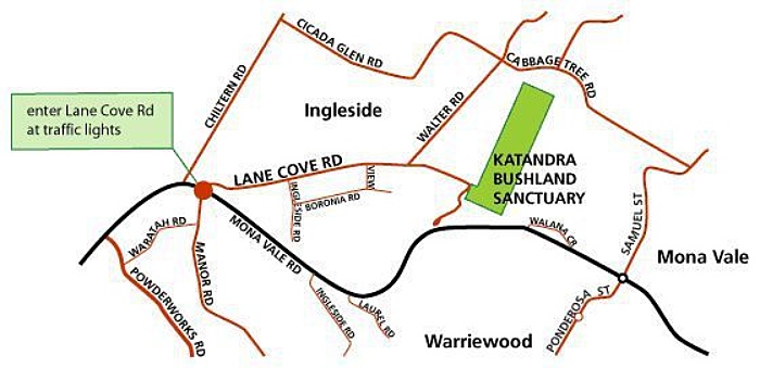 Katandra map