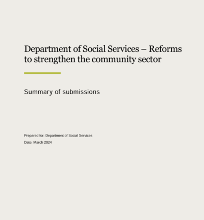 DSS consultation