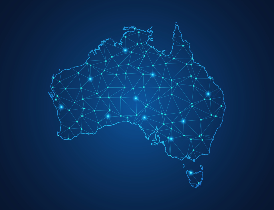 Australia Tech Map shutterstock 1680068686