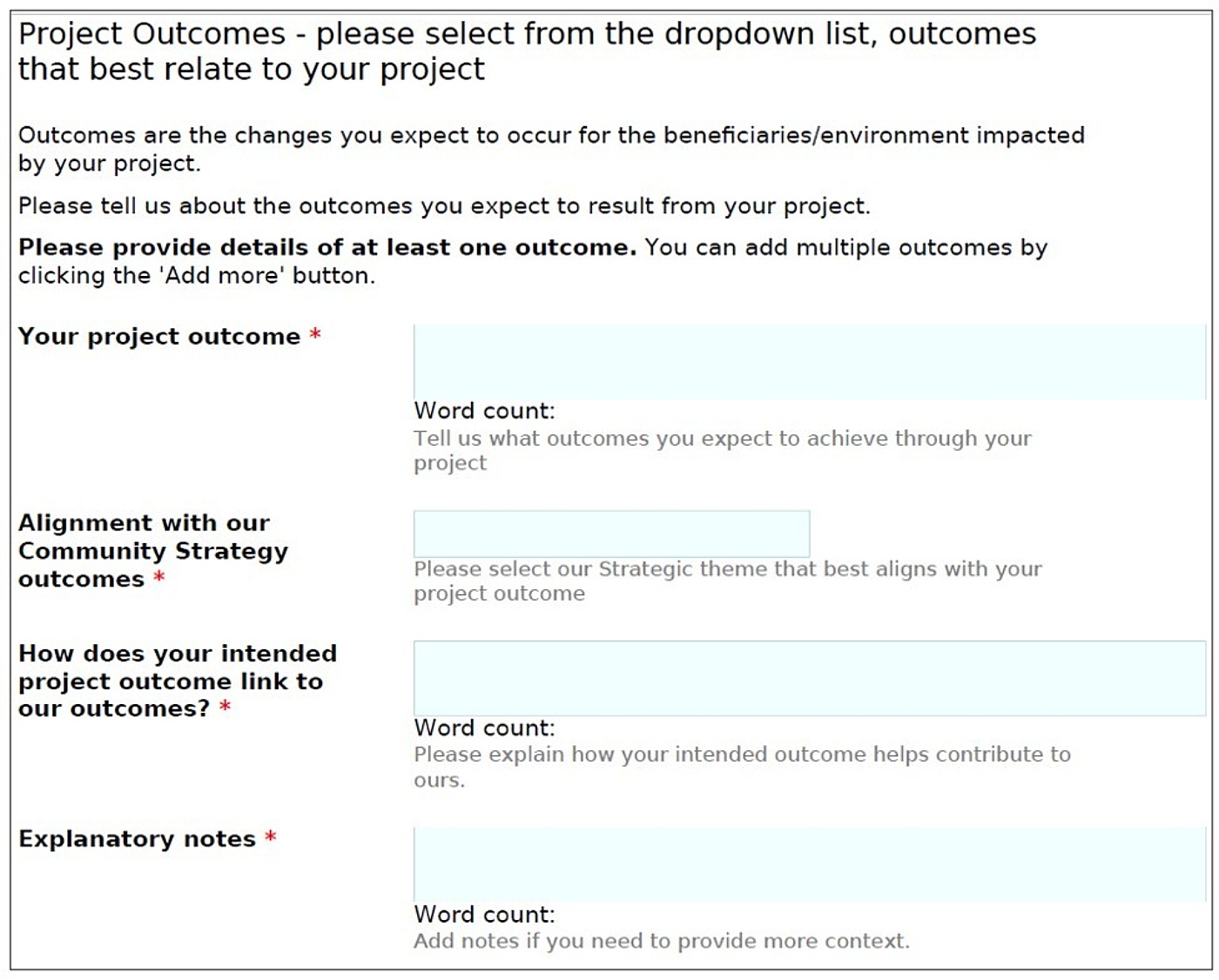 Form screenshot