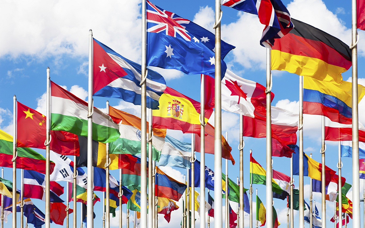 UN flags Australia Flickr